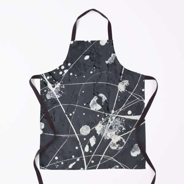 Item preview, Black and White Abstract Splatter Art designed and sold by RidaSalArt.