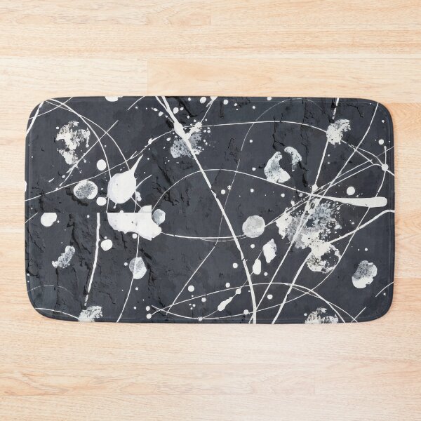 Item preview, Black and White Abstract Splatter Art designed and sold by RidaSalArt.