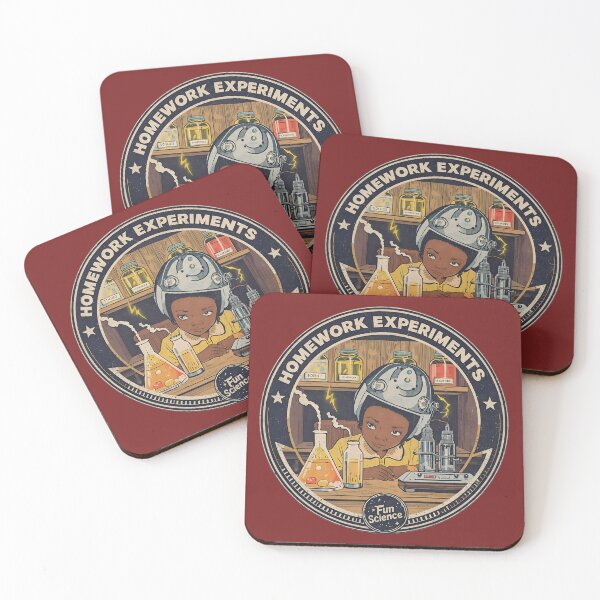 Item preview, Fun Science Homework Experiments Badge Design designed and sold by VantagePrints.