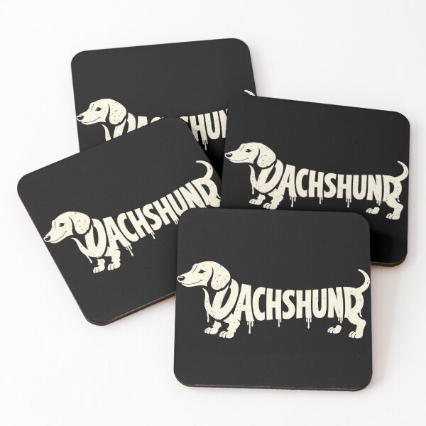 Item preview, Dachshund Typography Dog Silhouette Funny Wiener Dog Design designed and sold by VibeOffline Studio.
