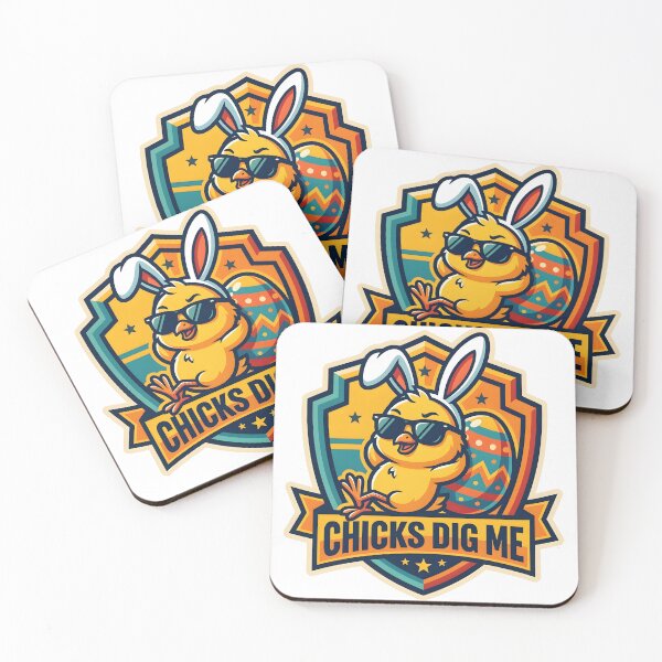 Item preview, Chicks Dig Me – Cool Easter Chick with Sunglasses Design designed and sold by relso.