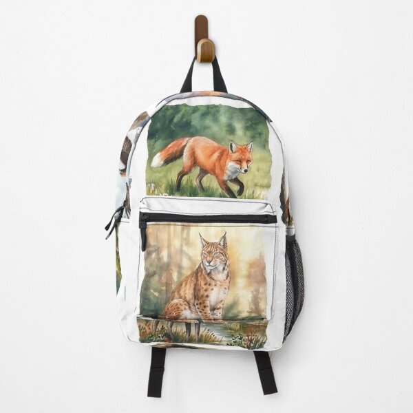 Item preview, Watercolor portraits of 12 Nordic wild animals – Unframed designed and sold by Ratatosk-AI.