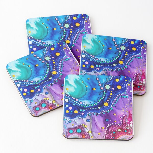 Item preview, Colorful Fluid Abstract Bubble Art designed and sold by RidaSalArt.