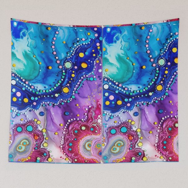 Item preview, Colorful Fluid Abstract Bubble Art designed and sold by RidaSalArt.
