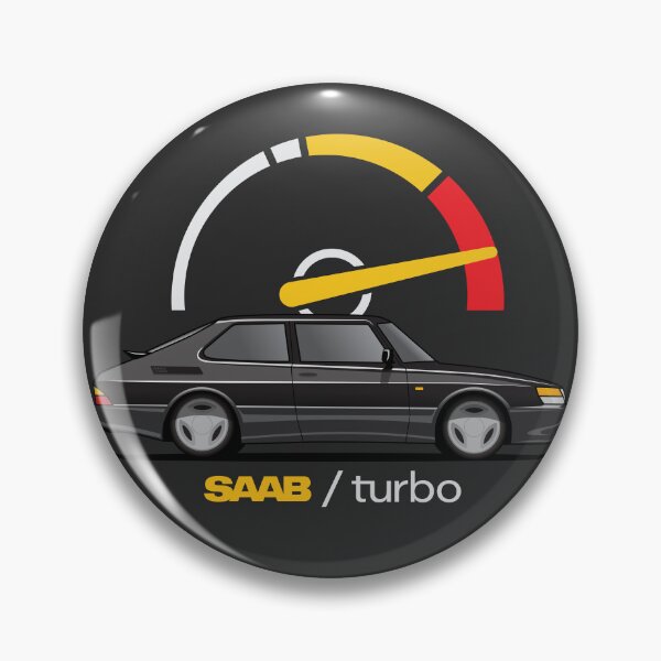 Item preview, Saab 900 SPG Aero With Boost Gage Illustration Black designed and sold by blackdogshop.