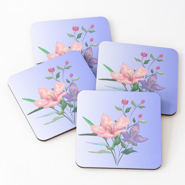 Item preview, Pastel Lily Flower Bouquet – Soft Floral Botanical Illustration designed and sold by Dream Color Studio.