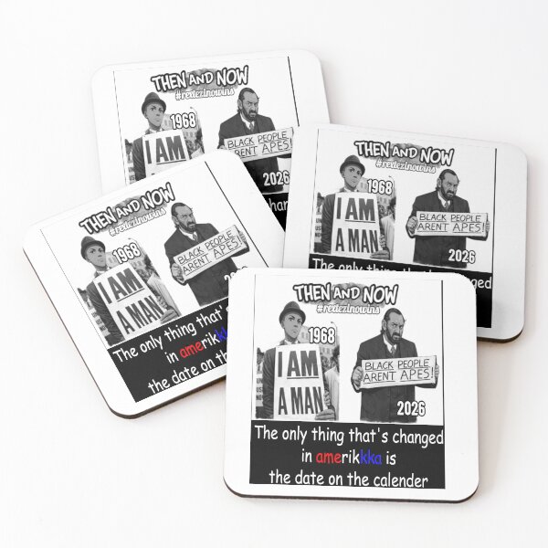 Item preview, Then and Now Civil Rights: I am a Man & Black People Aren't Apes designed and sold by RextacularRocks.