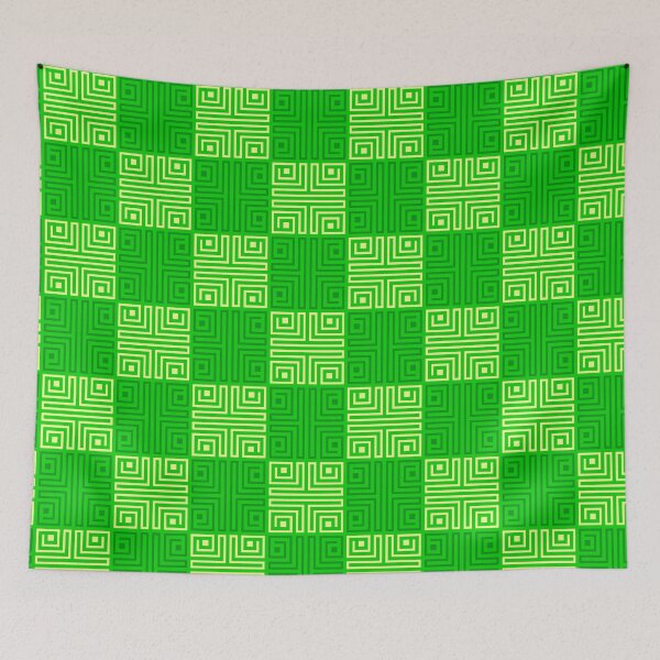 Item preview, Green Totemic Pacific Islander Print - Ethnic Polynesian Samoan  - Christmas Gift Ideas designed and sold by RoyalStarsPatts.