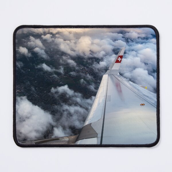 Item preview, Swiss Air Airbus A321 Neo Wing View designed and sold by KarolPhotoworld.