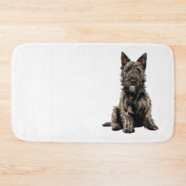 Item preview, Grey Berger Picard Dog Illustration designed and sold by whyitsme.
