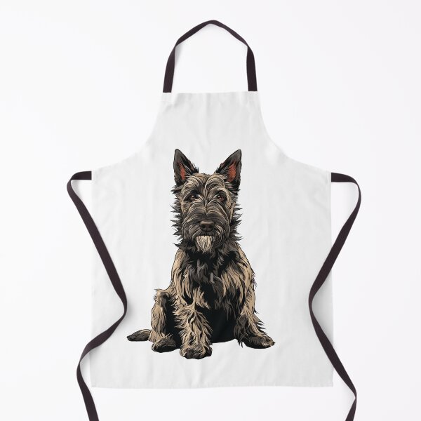 Item preview, Grey Berger Picard Dog Illustration designed and sold by whyitsme.