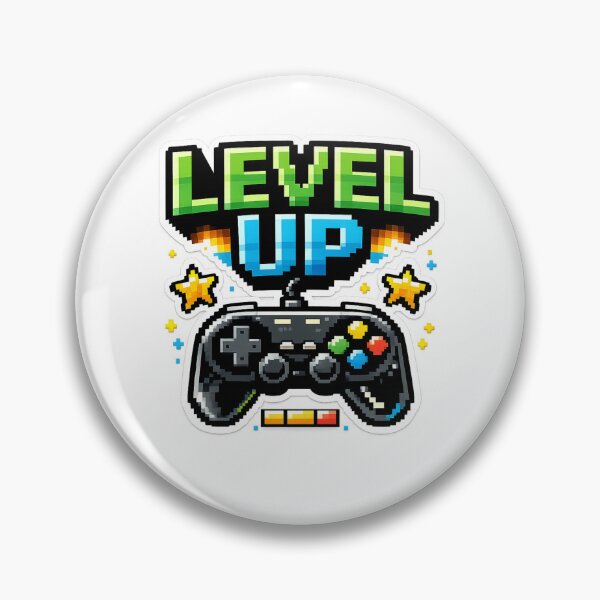 Item preview, Level Up Gaming Progress Pixel Style designed and sold by Wolf Creator.