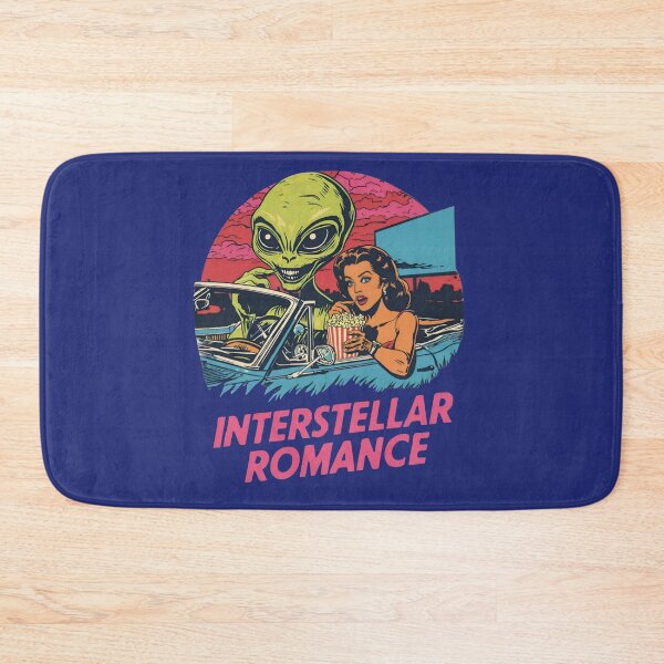 Item preview, Interstellar Romance Retro Car and Alien designed and sold by VantagePrints.