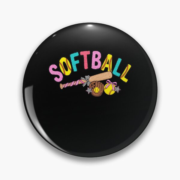 Item preview, Girls Softball Checkered Bow designed and sold by KroghDs.
