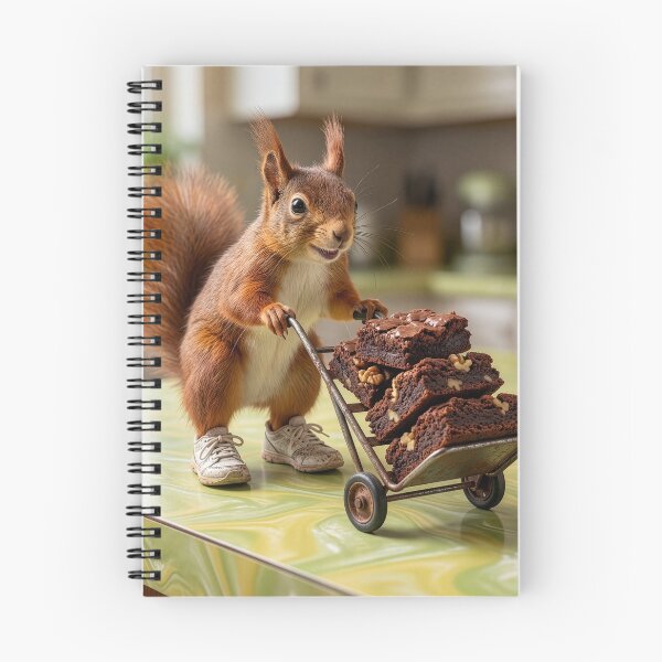 Item preview, Villainous Red Squirrel Makes Off With Brownies designed and sold by Tridentulus.