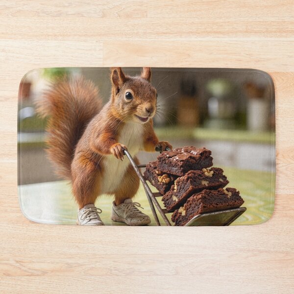 Item preview, Villainous Red Squirrel Makes Off With Brownies designed and sold by Tridentulus.