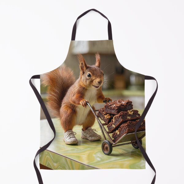 Item preview, Villainous Red Squirrel Makes Off With Brownies designed and sold by Tridentulus.