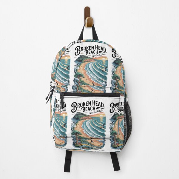 Item preview, Tallow Beach NSW – Vintage Coastal Travel Illustration designed and sold by Random Designs.