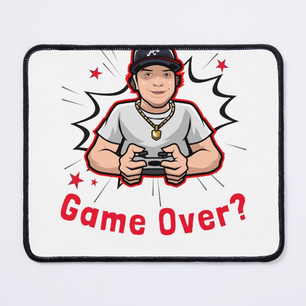 Item preview, GAME OVER GAMER FUNNY GAMING CONTROLLER CARTOON DESIGN designed and sold by TeeNovaPrints.