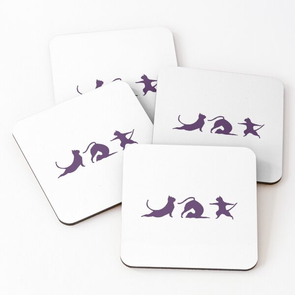 Item preview, "YOGA CATS" minimalistic illustration designed and sold by asssyau.