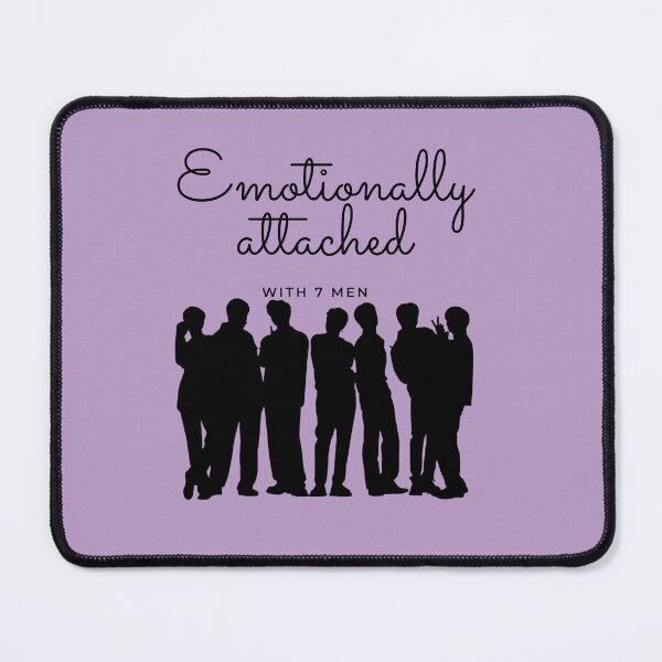 Item preview, Kpop BTS emotionally attached with 7 men | members silhouette funny designed and sold by M4ch4Moch1Design.