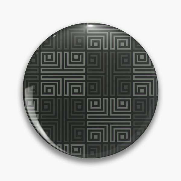 Item preview, Dark Grey Folk Ethno Tile - Ethnic Polynesian Samoan  - Christmas Gifts designed and sold by RoyalStarsPatts.
