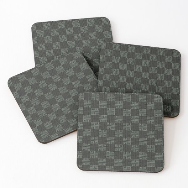 Item preview, Dark Grey Folk Ethno Tile - Ethnic Polynesian Samoan  - Christmas Gifts designed and sold by RoyalStarsPatts.