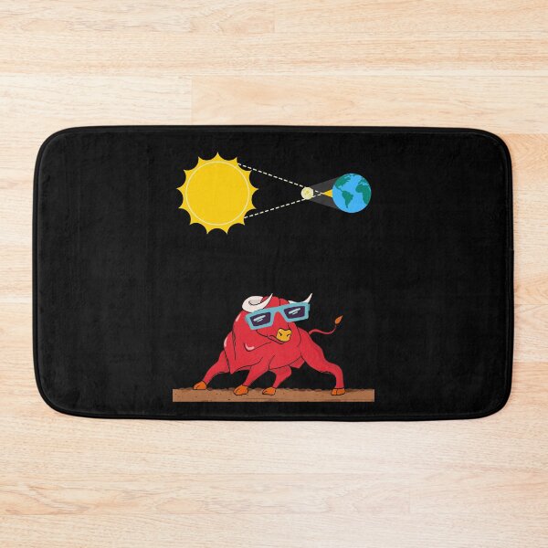 Item preview, Funny Spain solar eclipses illustration Spanish bulls designed and sold by Artstastic.