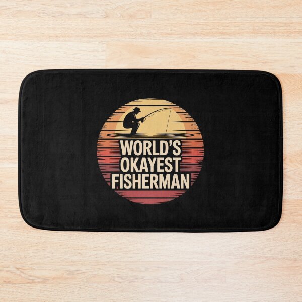 Item preview, World's Okayest Fisherman designed and sold by Peter Stawicki.