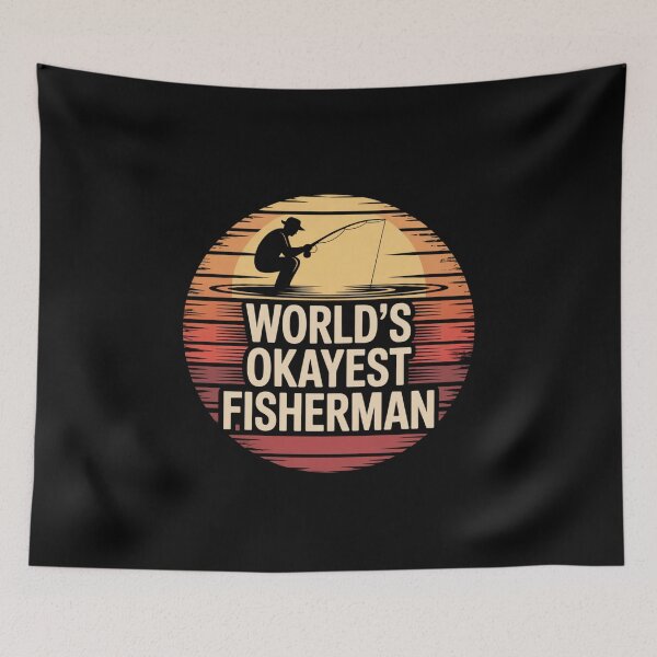 Item preview, World's Okayest Fisherman designed and sold by Peter Stawicki.