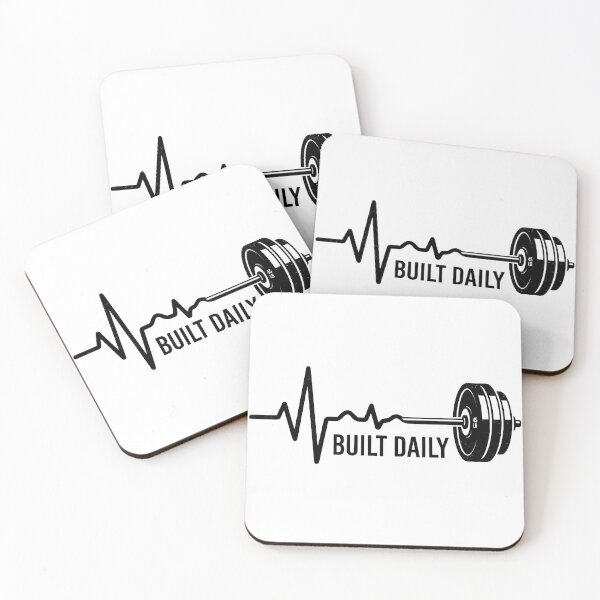 Item preview, Built Daily Heartbeat Barbell Fitness Graphic designed and sold by Built Daily.