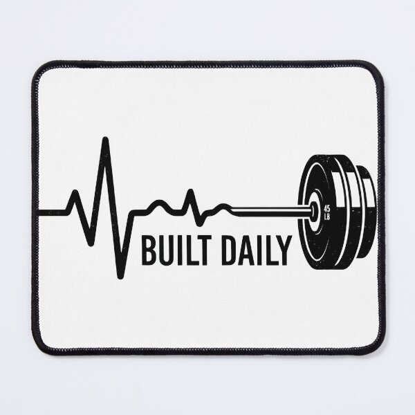 Item preview, Built Daily Heartbeat Barbell Fitness Graphic designed and sold by Built Daily.