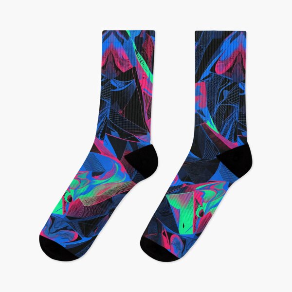 Item preview, Neon Cyberpunk Geometric Abstract designed and sold by RidaSalArt.