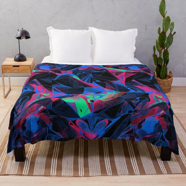 Item preview, Neon Cyberpunk Geometric Abstract designed and sold by RidaSalArt.