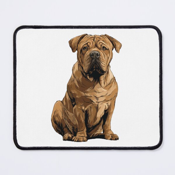 Item preview, Dogue de Bordeaux Dog Illustration designed and sold by whyitsme.
