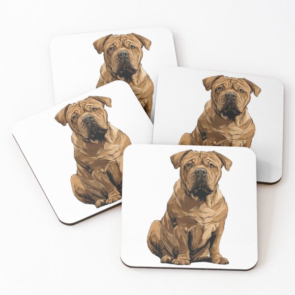Item preview, Dogue de Bordeaux Dog Illustration designed and sold by whyitsme.