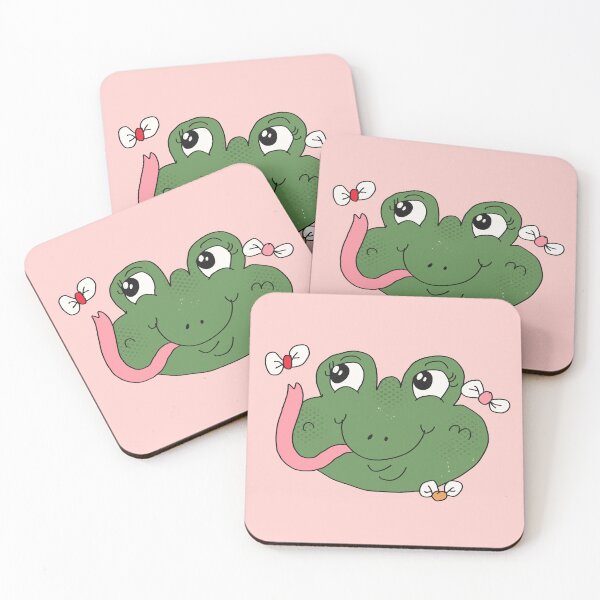 Item preview, Froggy Catching Flies (Pink) designed and sold by yellowflowerhut.
