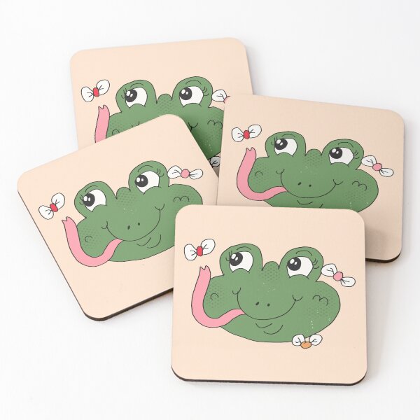 Item preview, Froggy Catching Flies (Creme) designed and sold by yellowflowerhut.