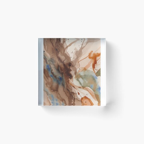 Item preview, Earth Tone Watercolor Abstract Pattern designed and sold by RidaSalArt.
