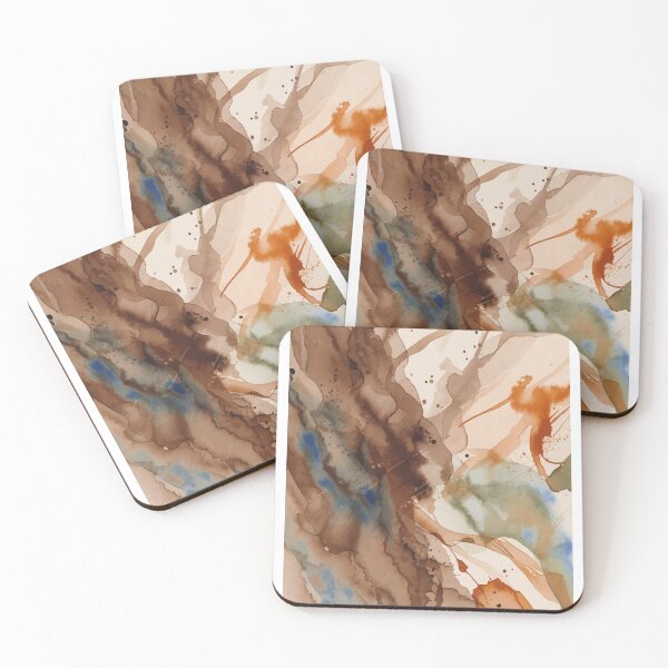 Item preview, Earth Tone Watercolor Abstract Pattern designed and sold by RidaSalArt.