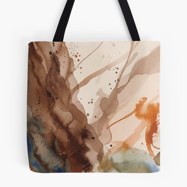 Item preview, Earth Tone Watercolor Abstract Pattern designed and sold by RidaSalArt.
