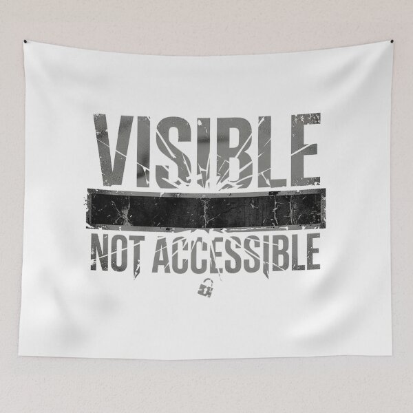 Item preview, Visible Not Accessible – Edgy Minimalis designed and sold by Krisekk.