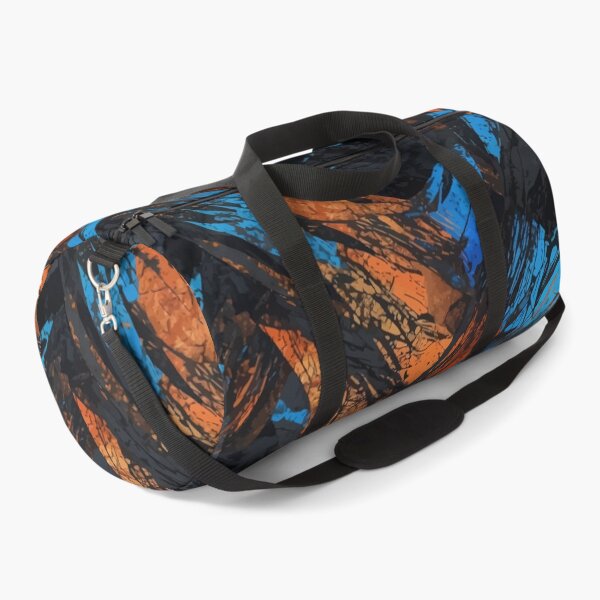 Item preview, Blue Orange Grunge Abstract Pattern designed and sold by RidaSalArt.