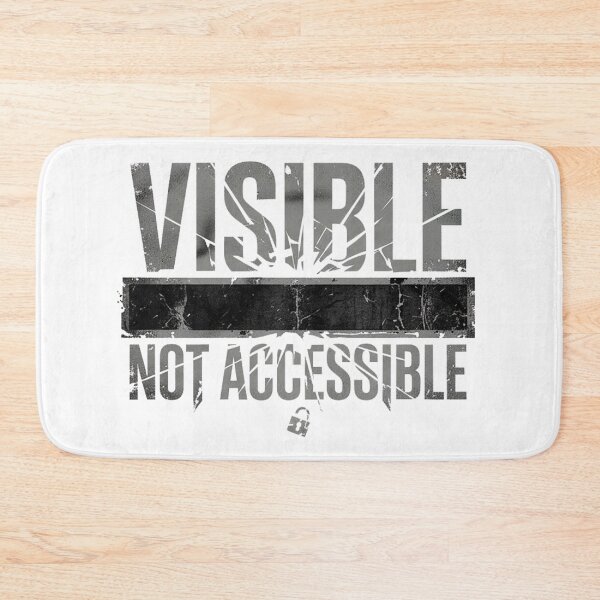 Item preview, Visible Not Accessible – Edgy Minimalis designed and sold by Krisekk.
