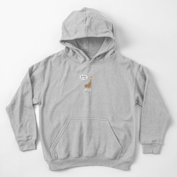 Giraffes are cool Kids Pullover Hoodie