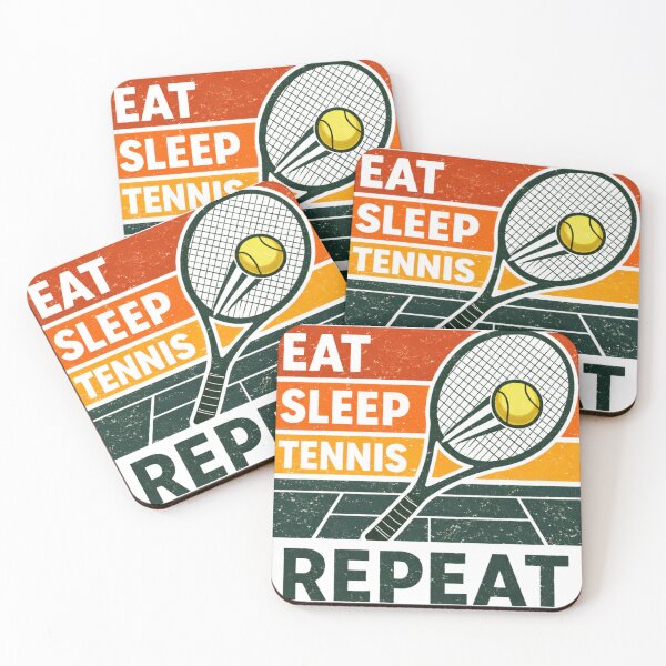 Item preview, Eat Sleep Tennis Repeat – Funny Tennis Player Racquet Retro Design designed and sold by Wear Sculpt.