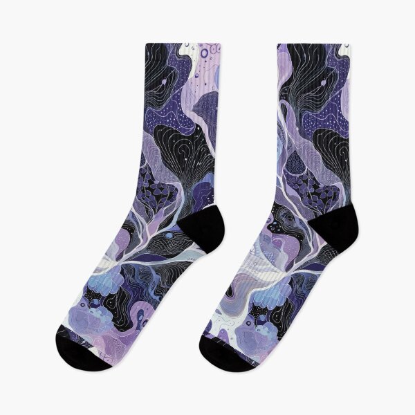 Item preview, Purple Abstract Fluid Art Pattern designed and sold by RidaSalArt.