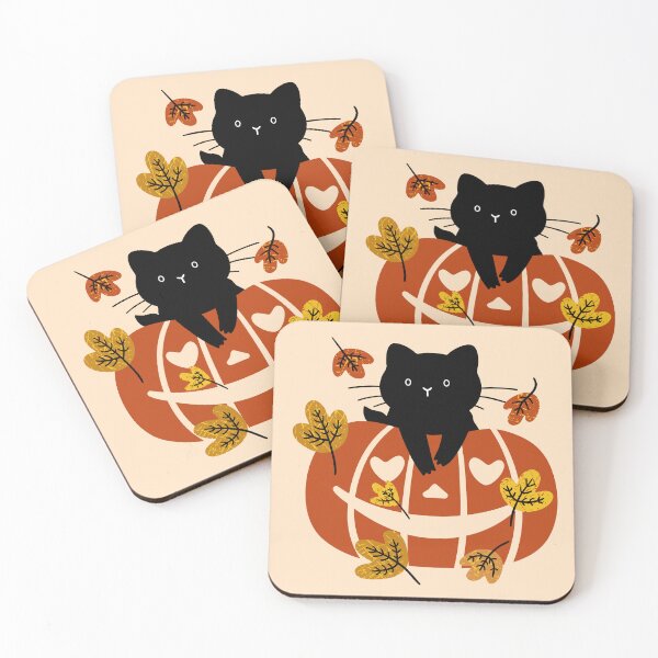 Item preview, Black Cat and Pumpkin designed and sold by Wlaurence.