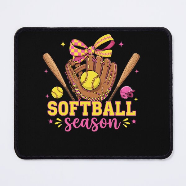 Item preview, Girls Softball Season Bow designed and sold by KroghDs.