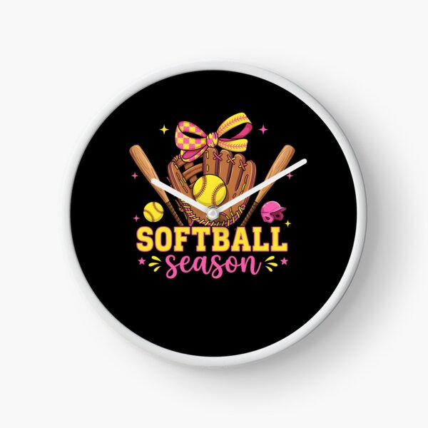 Item preview, Girls Softball Season Bow designed and sold by KroghDs.
